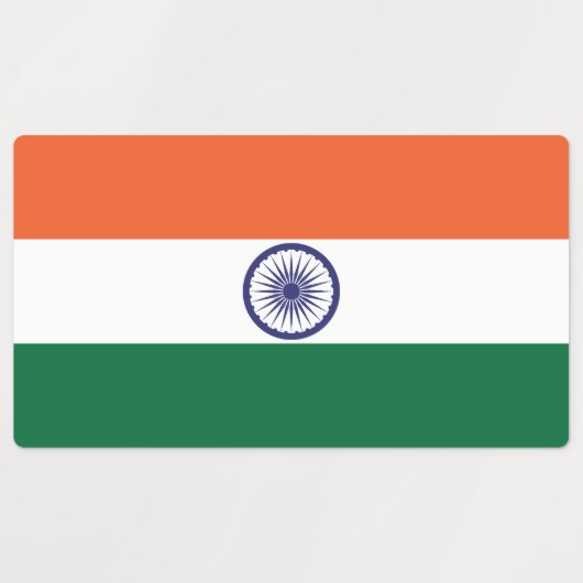 Indiase vlag labels (Design 2)