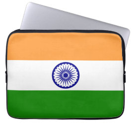 Indiase vlag laptop sleeve