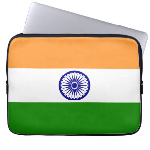 Indiase vlag laptop sleeve