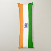 Indiase vlag lichaamskussen (Achterkant (Verticaal))
