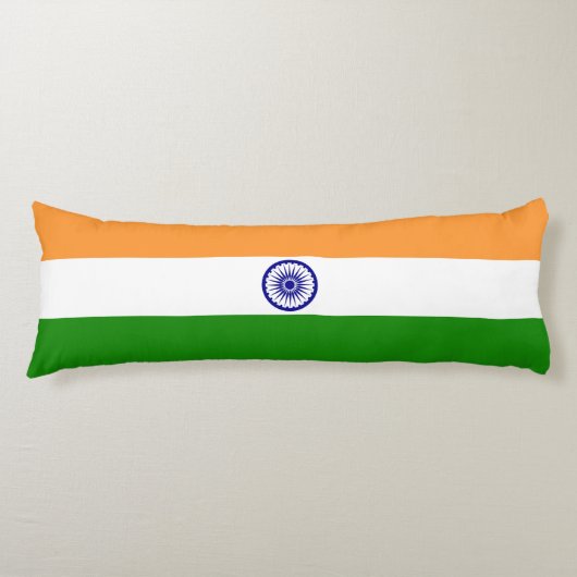 Indiase vlag lichaamskussen (Voorkant)