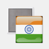 Indiase vlag magneet (Voorkant / Achterkant)