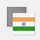 Indiase vlag magneet (Voorkant / Achterkant)