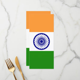 Indiase vlag menu