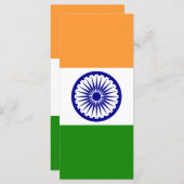 Indiase vlag menu (Voorkant / Achterkant)
