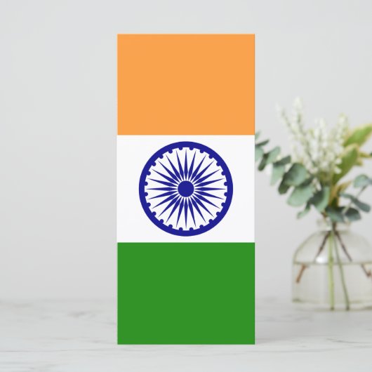 Indiase vlag menu (Staand voorkant)