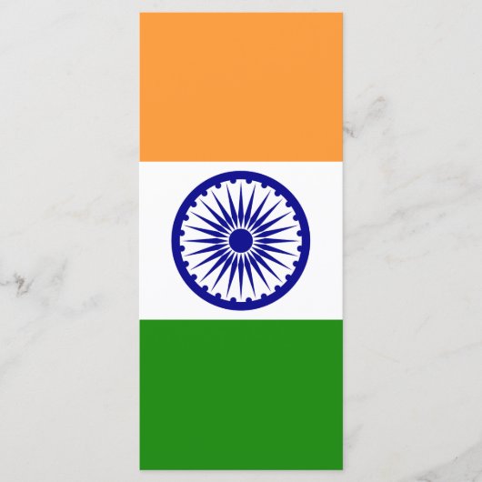 Indiase vlag menu (Voorkant)