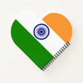 Indiase vlag notitieboek (Achterkant)