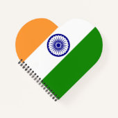 Indiase vlag notitieboek (Voorkant)