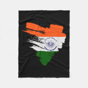 Indiase Vlag Patriottisch 15 Augustus 1947 India Fleece Deken