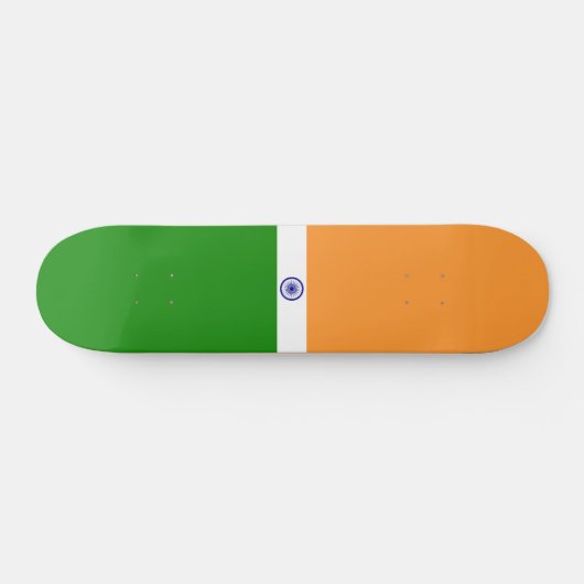 Indiase vlag persoonlijk skateboard (Horizontaal)
