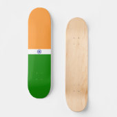 Indiase vlag persoonlijk skateboard (Voorkant)