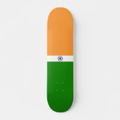 Indiase vlag persoonlijk skateboard (Voorkant)