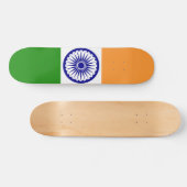Indiase vlag persoonlijk skateboard (Horizontaal)