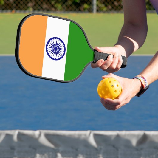 Indiase vlag pickleball paddle (Insitu)