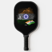 Indiase vlag pickleball paddle (Voorkant)