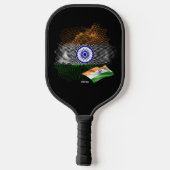 Indiase vlag pickleball paddle (Achterkant)
