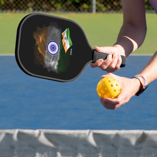 Indiase vlag pickleball paddle (Insitu)