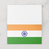 Indiase vlag plaatskaartje (Buitenkant ongevouwen)