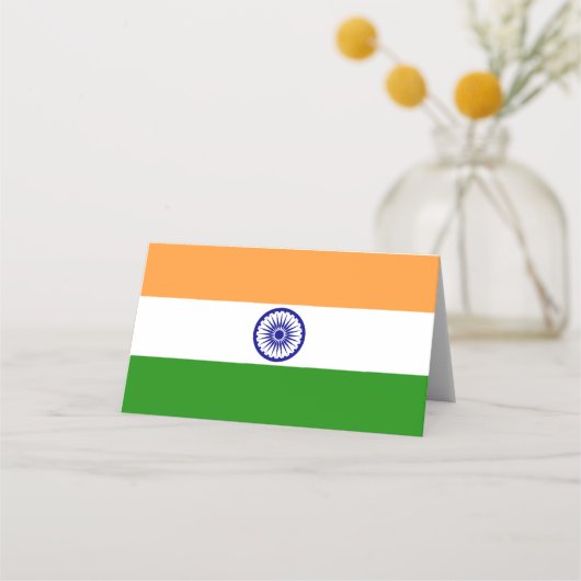 Indiase vlag plaatskaartje (Voorkant)