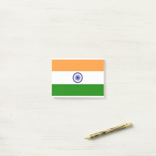 Indiase vlag post-it® notes (Op bureau)