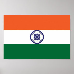 Indiase vlag poster