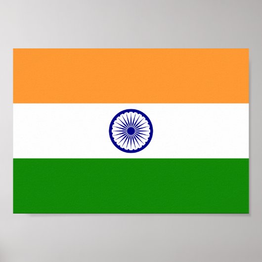 Indiase vlag poster (Voorkant)