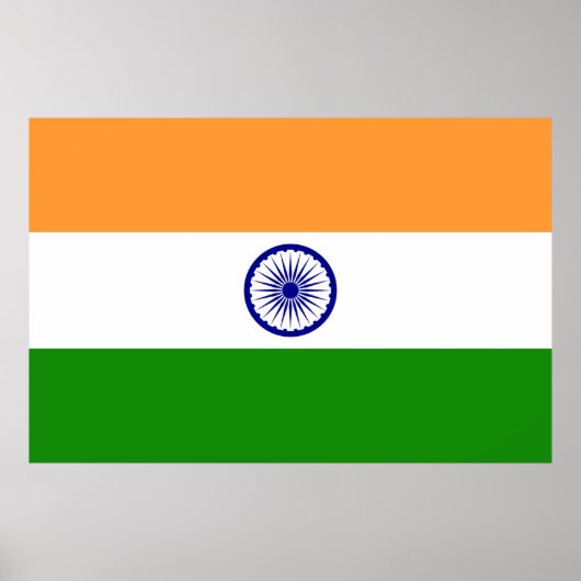 Indiase vlag poster (Voorkant)