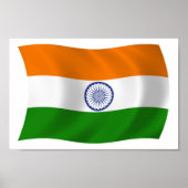 Indiase vlag — Poster afdrukken (Voorkant)