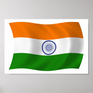Indiase vlag — Poster afdrukken