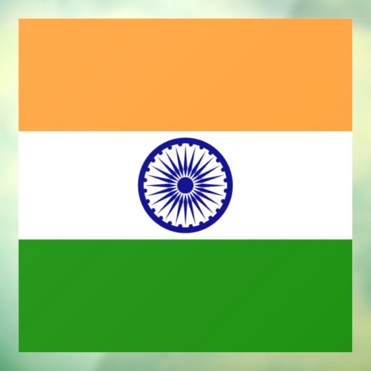 Indiase vlag raamsticker (Vel 3)