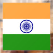 Indiase vlag raamsticker (Vel 2)