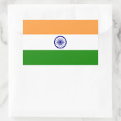 Indiase vlag rechthoekige sticker (Tas)
