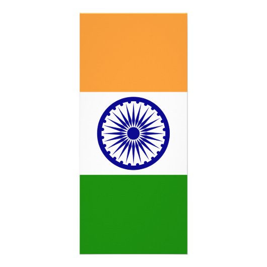 Indiase vlag reclamekaart (Voorkant)