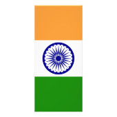 Indiase vlag reclamekaart (Achterkant)