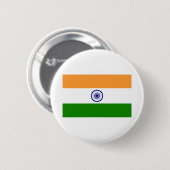 Indiase vlag ronde button 5,7 cm (Voorkant /achterkant)