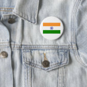 Indiase vlag ronde button 5,7 cm (In situ)