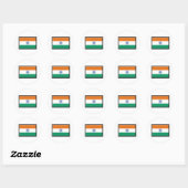 Indiase vlag ronde sticker (Vel)