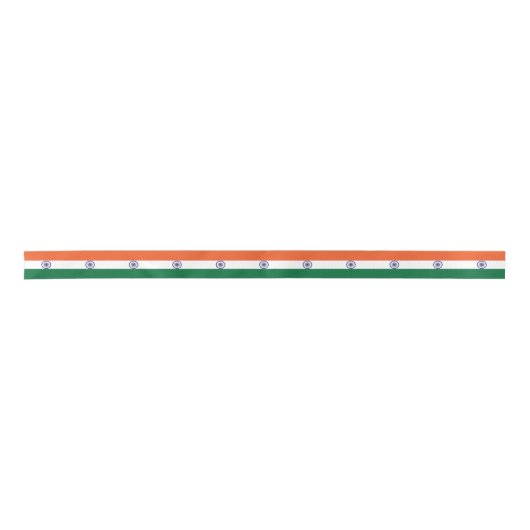 Indiase vlag satijnen lint (Voorkant)