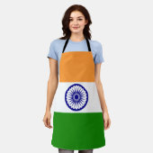 Indiase vlag schort (Gedragen)