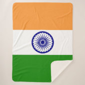 Indiase vlag sherpa deken (Voorkant)