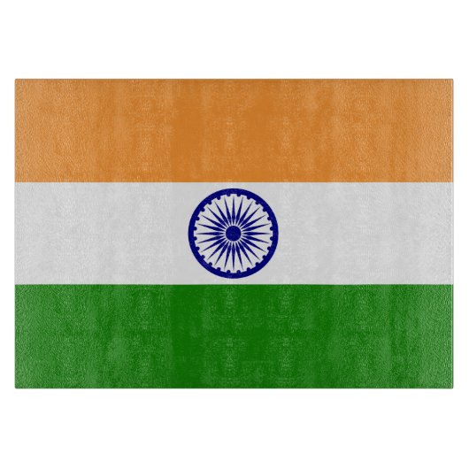 Indiase vlag snijplank (Voorkant)
