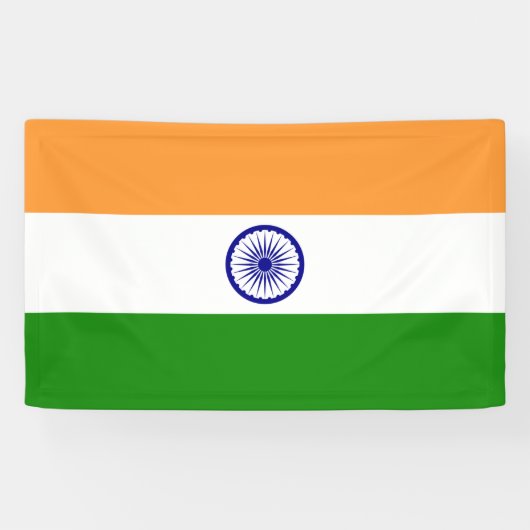 Indiase vlag spandoek (Horizontaal)