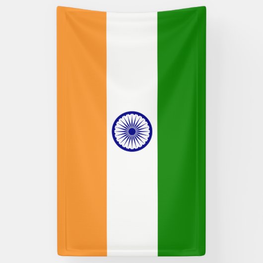 Indiase vlag spandoek (Verticaal)