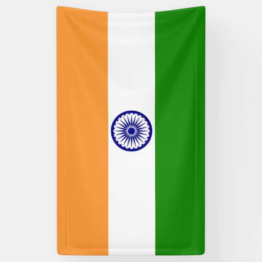 Indiase vlag spandoek (Verticaal)