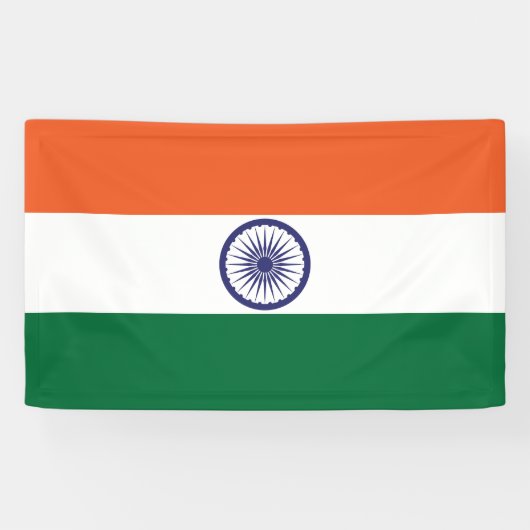 Indiase vlag spandoek (Horizontaal)