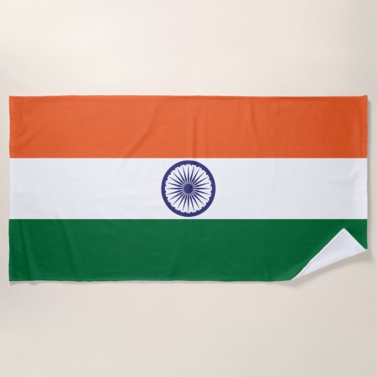 Indiase vlag strandlaken (Voorkant)