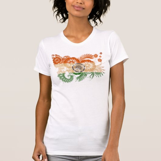 Indiase vlag t-shirt (Voorkant)