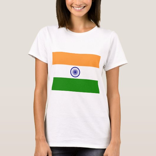 Indiase vlag t-shirt (Voorkant)