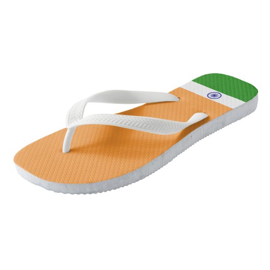 Indiase vlag teenslippers (Schuin)